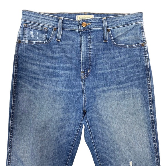 MADEWELL Curvy High-Rise Skinny Jeans Drop Step-Hem Edition Size 31 Style J9409 - Picture 3 of 9